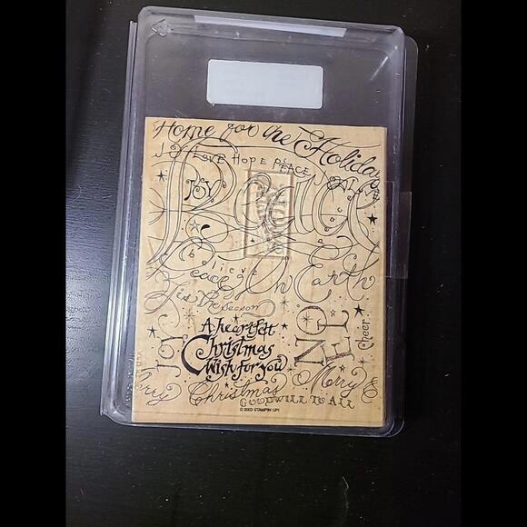 2 New Stamping Up Holiday Print And Just Jeans Stamp - Picture 3 of 9